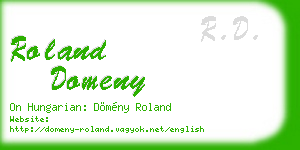 roland domeny business card